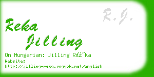 reka jilling business card